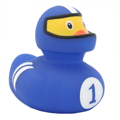 Rennfahrer Ente, blau - design by LILALU 