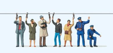 Straßenbahnpersonal. Fahrgäst 