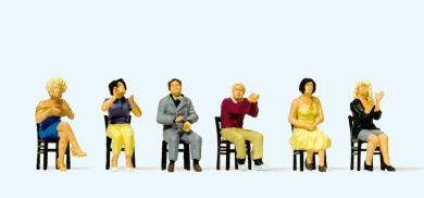 Sitzende Zuschauer, applaudie 