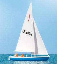 Segler (3). Segelboot Korsar 