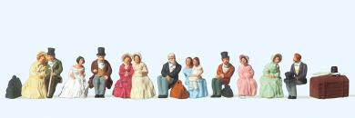 Sitzende Reisende um 1847 