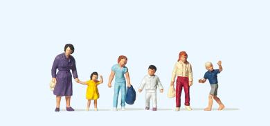 Gehende Frau, Kinder 