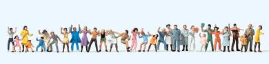 Volksfestbesucher. 30 Figuren 
