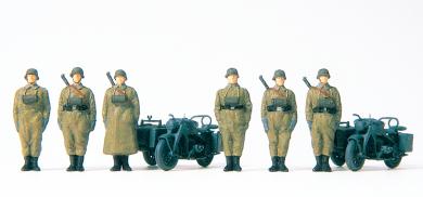 Kradschützen stehend. Zündapp 