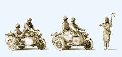 Kradfahrer. Motorrad Zündapp 