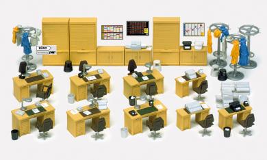 Büroeinrichtung. Bausatz 