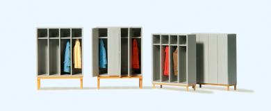 Garderobeneinrichtung:Spinde. 