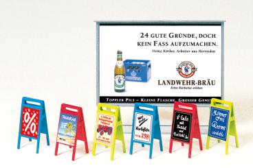 Plakattafel, Werbeschilder. B 