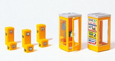 Briefkästen, Telefonzellen. B 