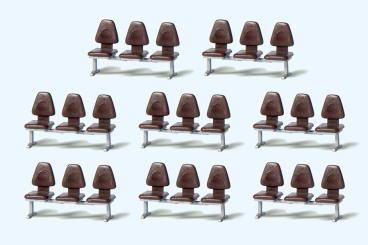 Acht Traversenbänke 