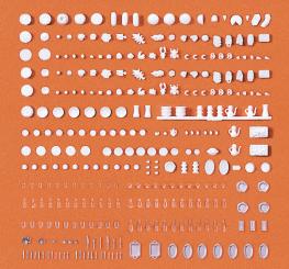 Geschirr, Speisen. Bausatz 