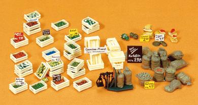 Obst- und Gemüsesteigen. Baus 