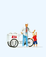 Eisverkäufer stehend, Kind 