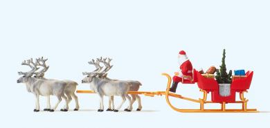 Weihnachtsschlitten mit 4 Ren 