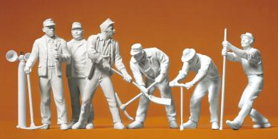 Gleisbauarbeiter. 6 Figuren 