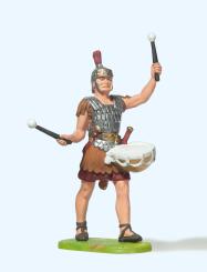 Römer im Marsch, mit Trommel 