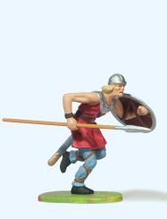 Normanne stürmend, mit Speer 