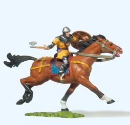 Normanne reitend, mit Schlach 