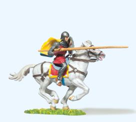 Normanne reitend, mit Lanze u 