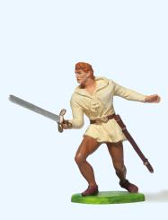 Normanne kämpfend, mit Schwer 