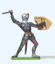 Ritter kämpfend, mit Schwert 