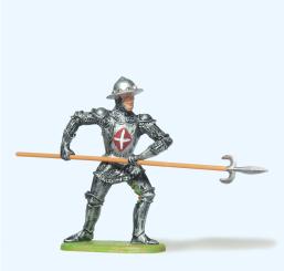 Ritter angreifend, mit Spieß 