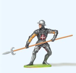 Ritter parierend, mit Spieß 