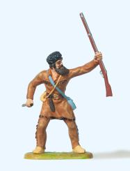 Trapper stehend, mit Gewehr 