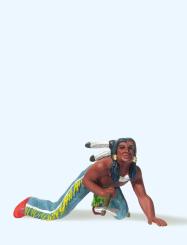 Indianer schleichend, mit Tom 