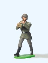 Musiker im Marsch, mit Trompe 