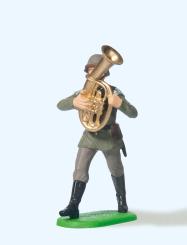 Musiker im Marsch, mit Tenorh 