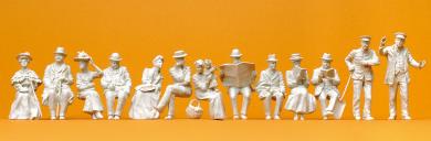 Lokführer, Heizer und sitzend 