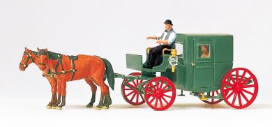 Droschke, geschlossen. Fertig 