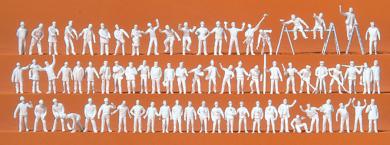 Auf der Arbeit 70 unbemahlte Miniaturfiguren 