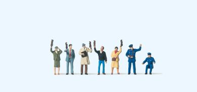 Straßenbahnpersonal. Fahrgäst 