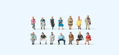 Sitzende Reisende. 14 Miniatu 