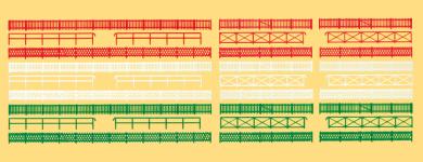 Zäune, 30 Stück. Bausatz 