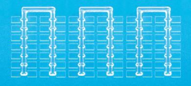 Sockel, glasklar. 10 x 7 mm. 