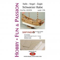 Segel für Fleute Schwarzer Rabe 