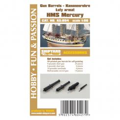 Kanonenrohre für HMS Mercury 