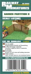 Garten Trennwand II scale 1:87 (H0) 