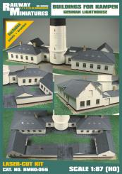 Buildings for Kampen Leuchtturm scale 1:87 (H0) 