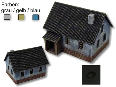 Eigenheim (Haus I)  für H0/TT Mit Vordach 