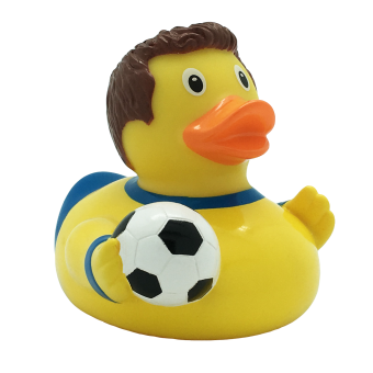 Football player duck, yellow - design by LILALU 