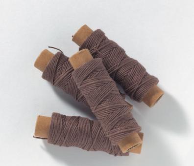 Cotton Thread (brown) 0,5mm x 10m 2 reels 