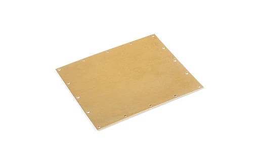 Brass plate 55x47x0,3 mmv 