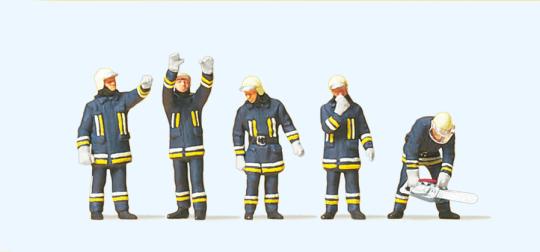 Feuerwehrmänner in moderner E 