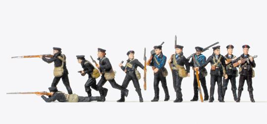 Russische Marineinfanterie. U 