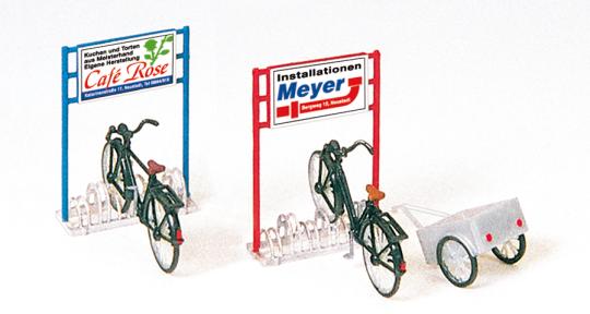 Fahrradständer, Fahrräder, 