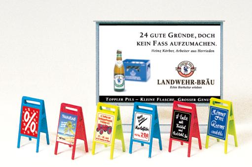 Plakattafel, Werbeschilder. B 